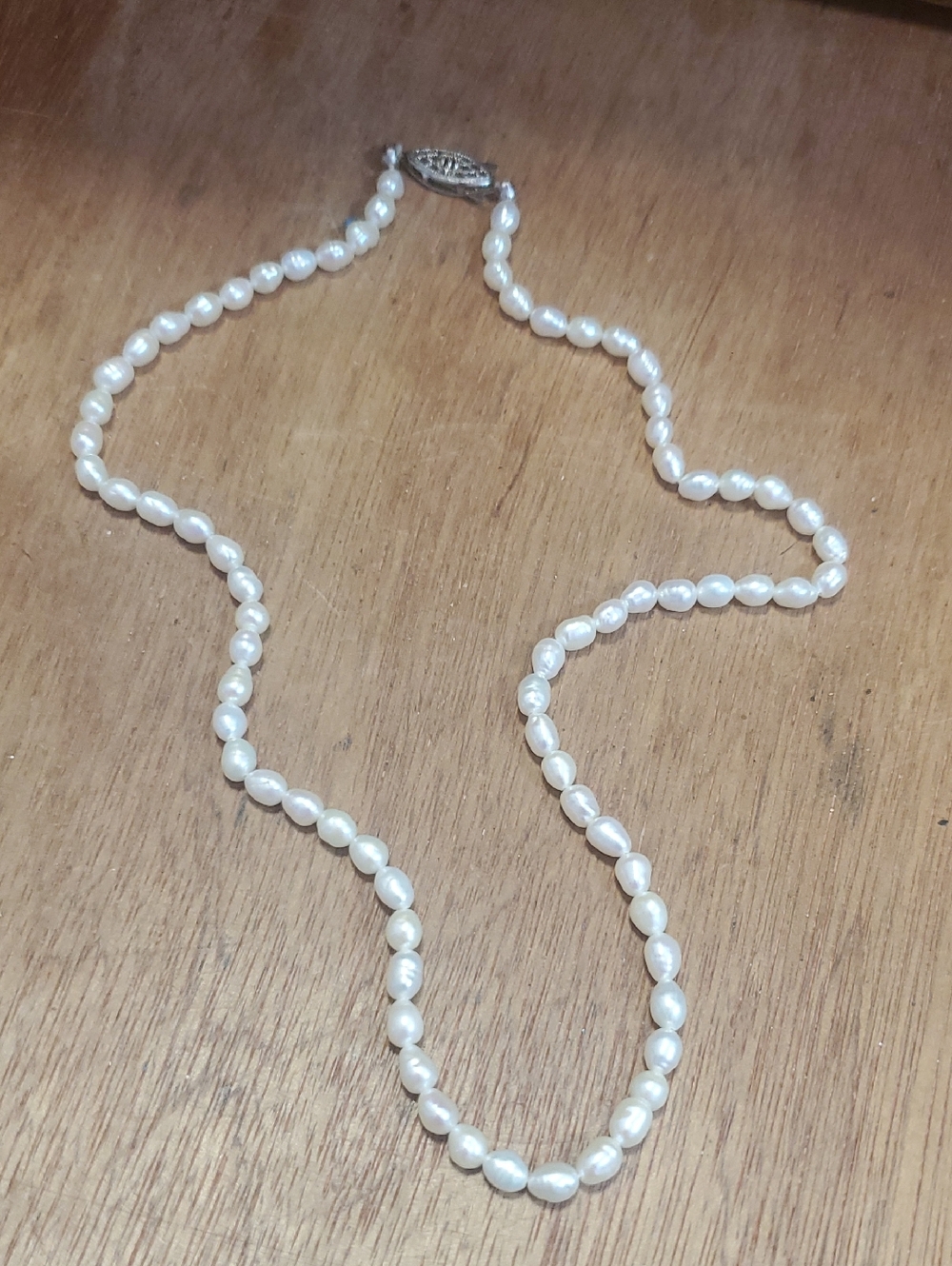 Classic White Pearl Strand Necklace - Timeless Elegance D